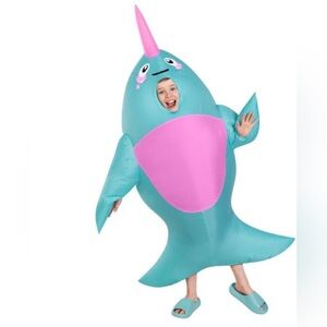 Morph costumes Narwhal inflatable child costume. NWT one size
